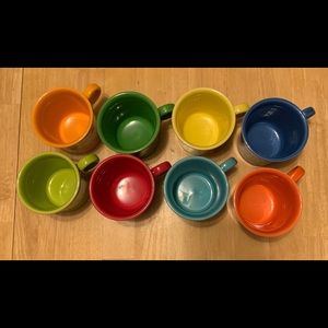 NEW Fiesta Ware (lot of 8) coffee mugs fiestaware